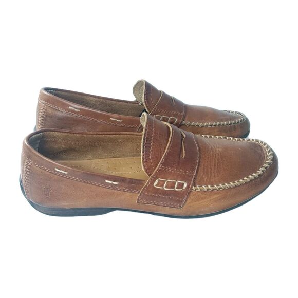 Frye Leather Penny Loafers Men\'s Size 9.5 Brown main image 6